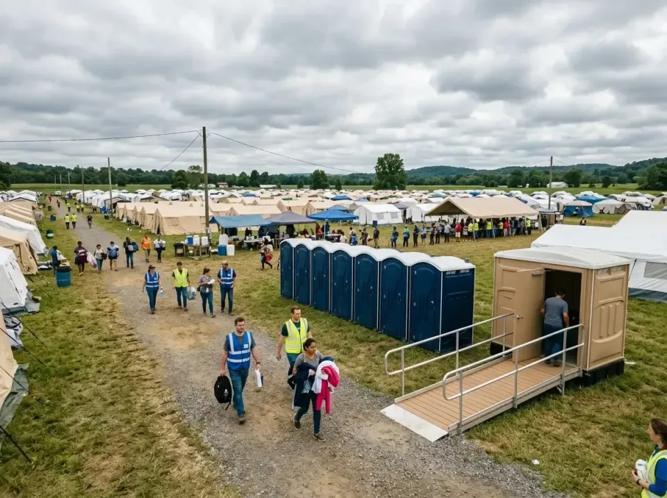 disaster-relief-camp-restrooms-010 — frequently asked questions, Dumpster & Portable Bathrooms Rental in Fairview, OR